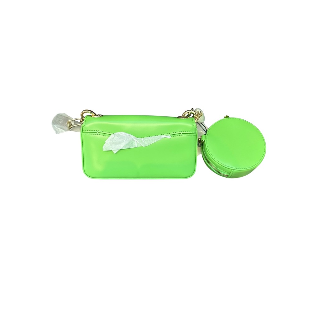 Sandro Green Leather Crossbody Bag with Gold Hardware - Picture 3 of 5